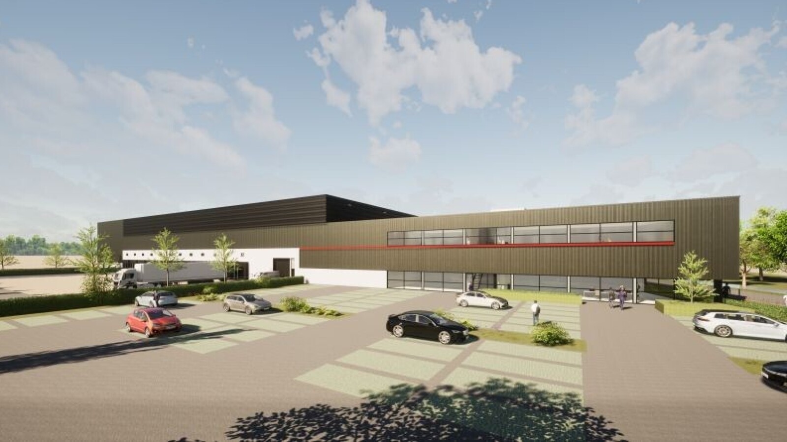Nieuwbouw state of the art ultramodern duurzaam logistiek centrum in Heinenoord